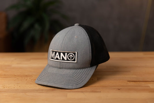Richardson Heather Grey/Black Trucker Hat