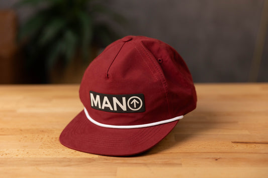 Cardinal/White Rope Snapback Hat